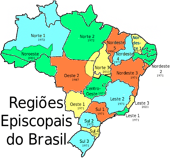 Regiões Episcopais do Brasil